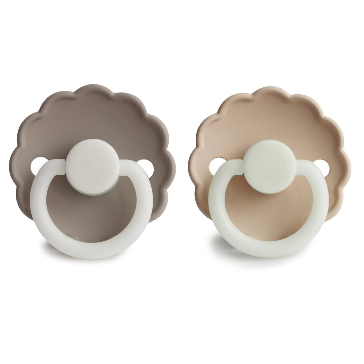 FRIGG Daisy Night Silicone Pacifier 2-Pack | SILICONE FRIGG PACIFIERS | The Baby Penguin