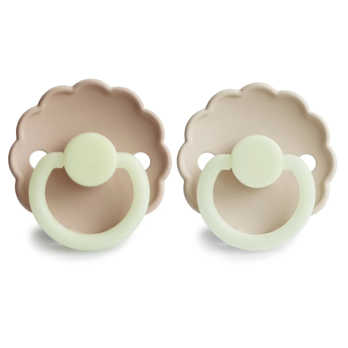 FRIGG Daisy Night Silicone Pacifier 2-Pack | SILICONE FRIGG PACIFIERS | The Baby Penguin