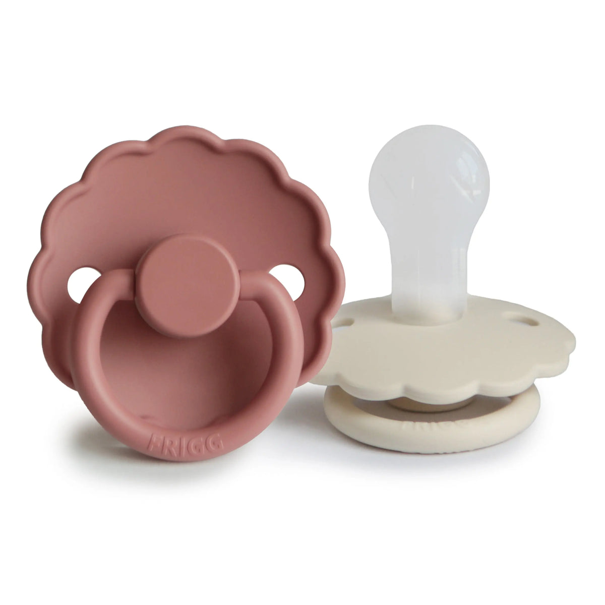 FRIGG Daisy Silicone Pacifier 2-Pack | SILICONE FRIGG PACIFIERS | The Baby Penguin