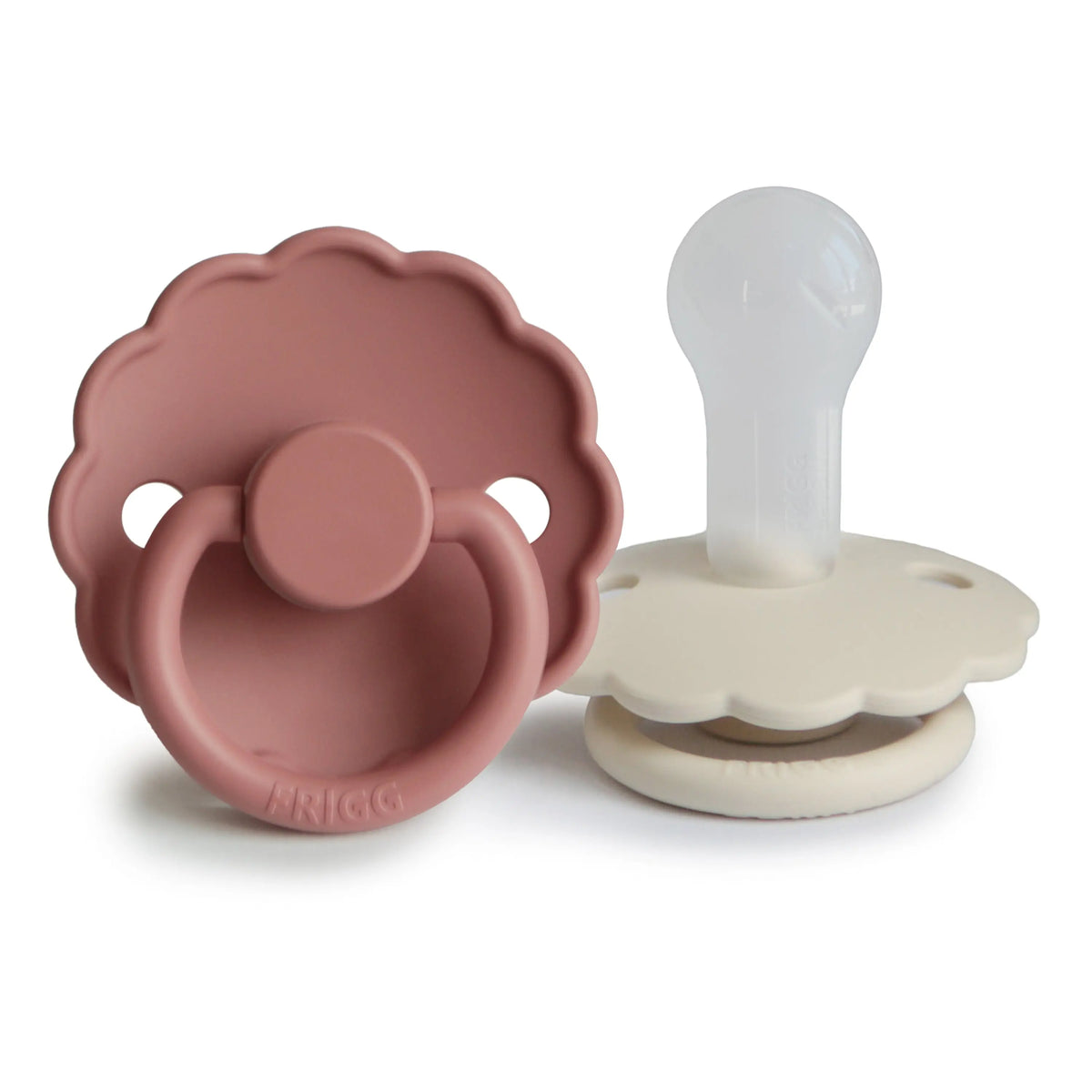 FRIGG Daisy Silicone Pacifier 2-Pack | SILICONE FRIGG PACIFIERS | The Baby Penguin