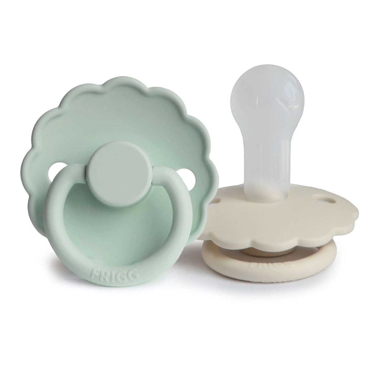 FRIGG Daisy Silicone Pacifier 2-Pack | SILICONE FRIGG PACIFIERS | The Baby Penguin