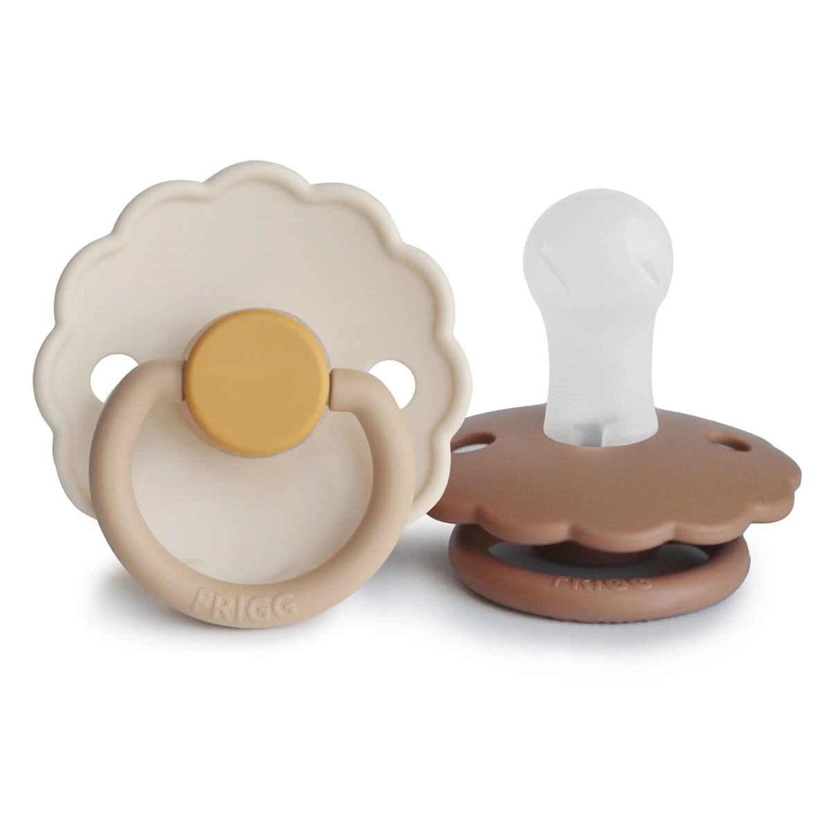 FRIGG Daisy Silicone Pacifier 2-Pack | SILICONE FRIGG PACIFIERS | The Baby Penguin