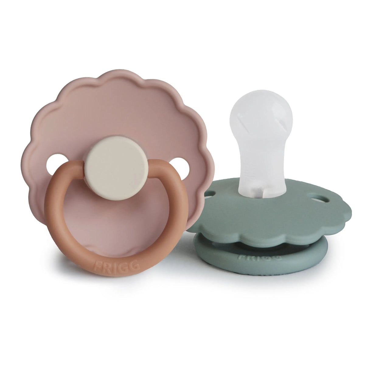FRIGG Daisy Silicone Pacifier 2-Pack | SILICONE FRIGG PACIFIERS | The Baby Penguin