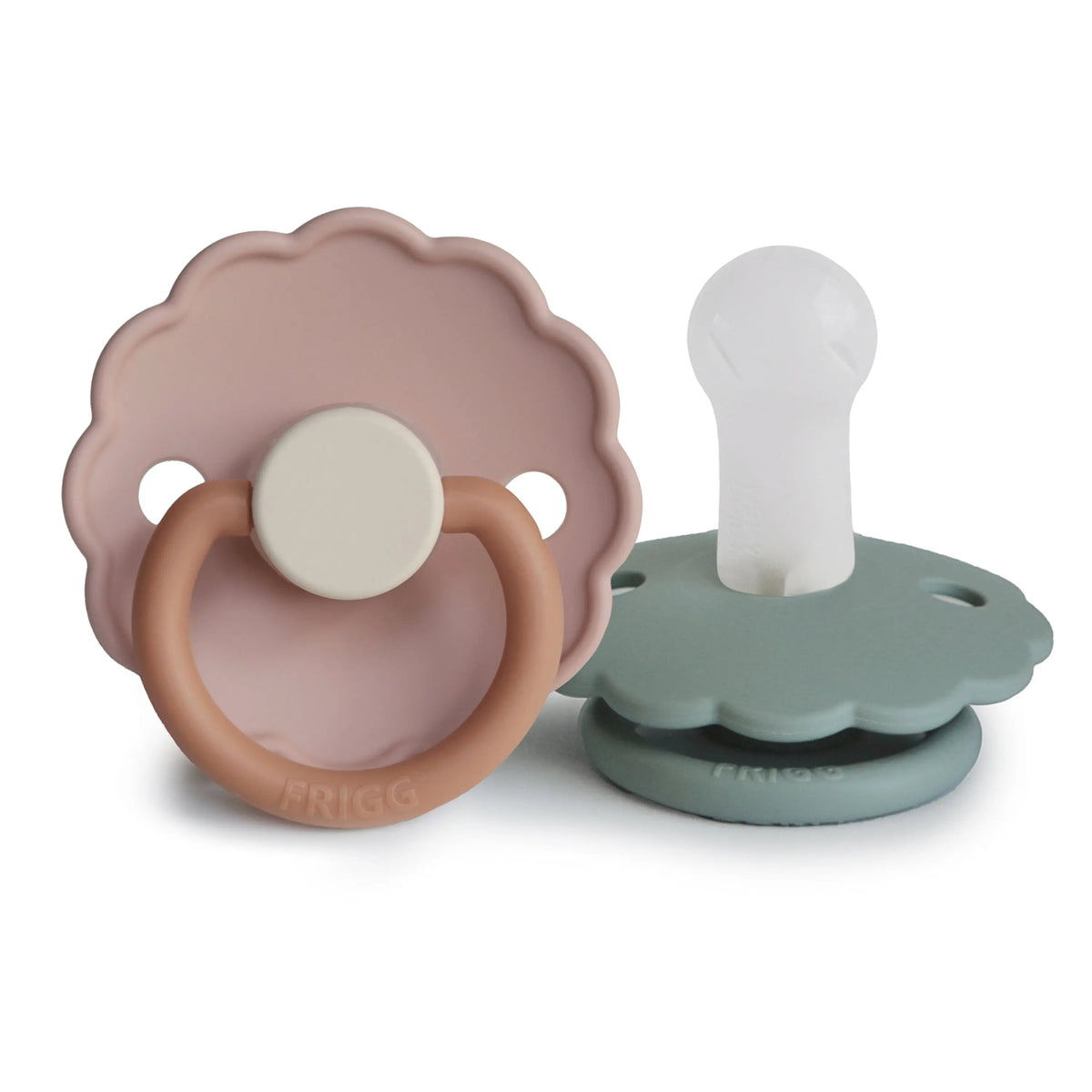 FRIGG Daisy Silicone Pacifier 2-Pack | SILICONE FRIGG PACIFIERS | The Baby Penguin