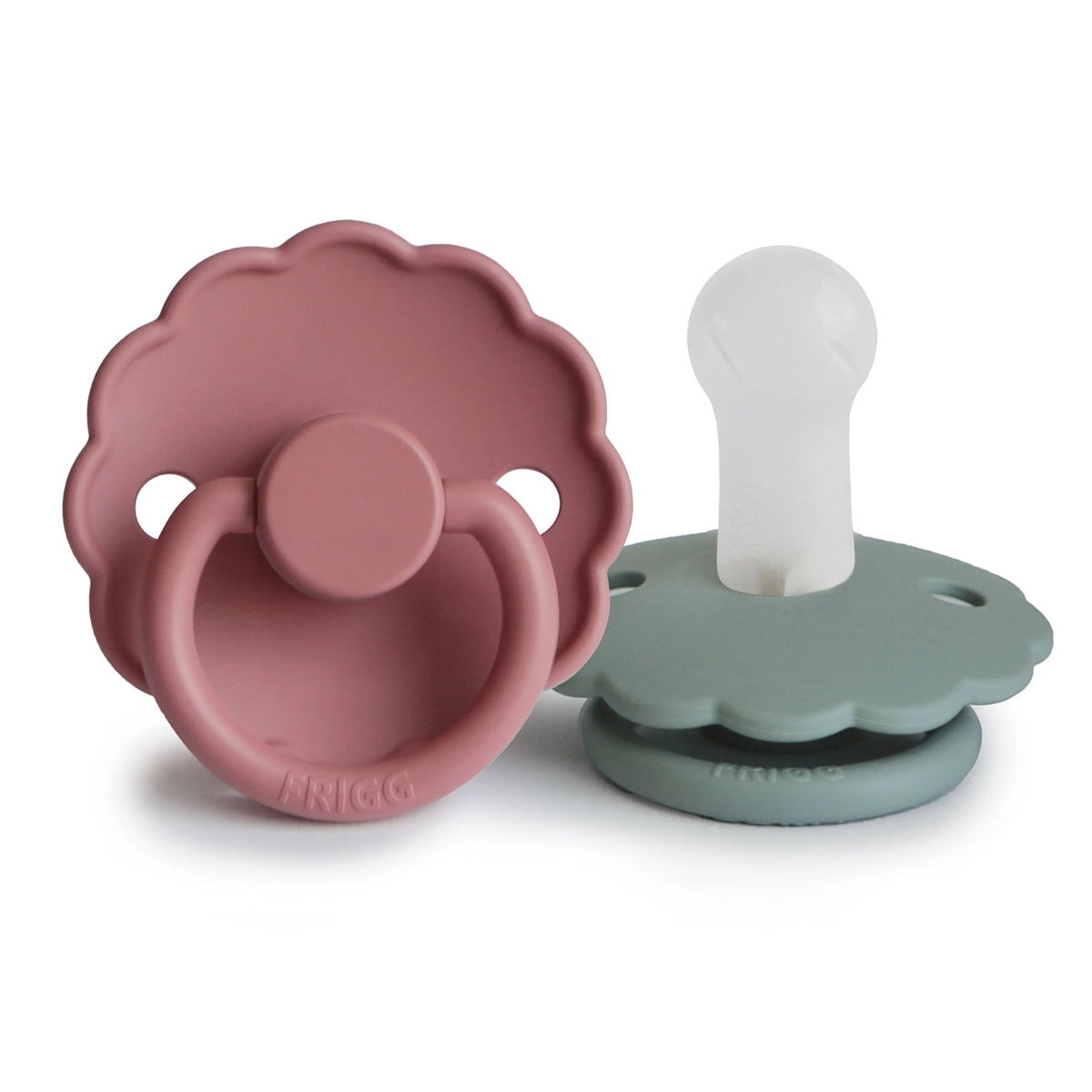 FRIGG Daisy Silicone Pacifier 2-Pack | SILICONE FRIGG PACIFIERS | The Baby Penguin