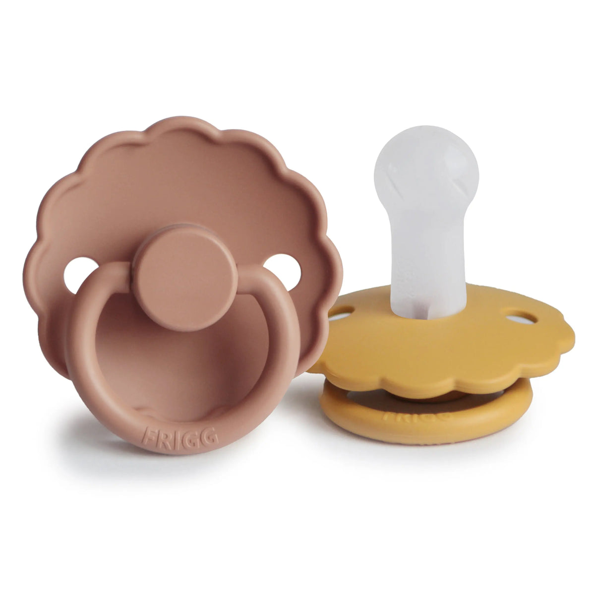 FRIGG Daisy Silicone Pacifier 2-Pack | SILICONE FRIGG PACIFIERS | The Baby Penguin