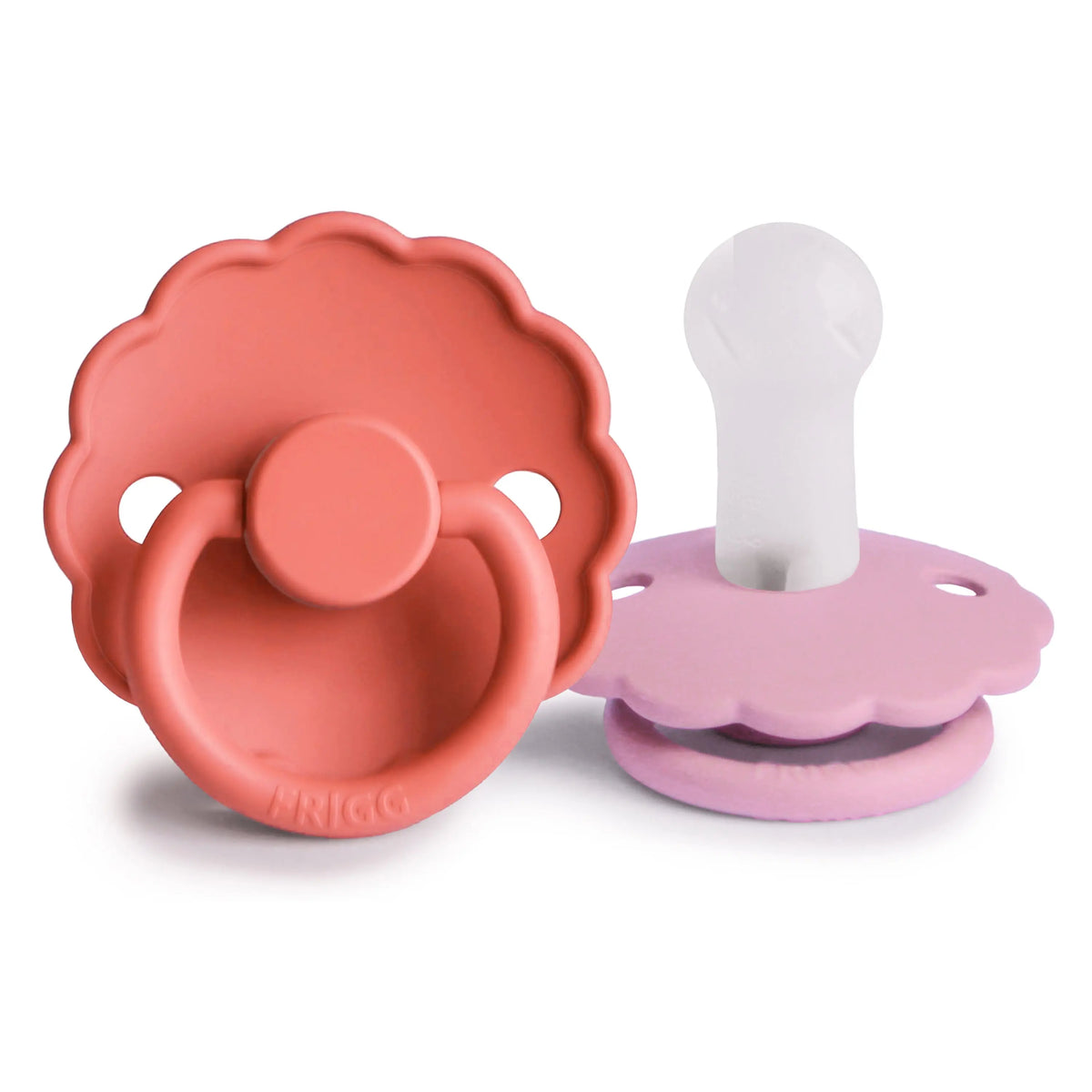 FRIGG Daisy Silicone Pacifier 2-Pack | SILICONE FRIGG PACIFIERS | The Baby Penguin