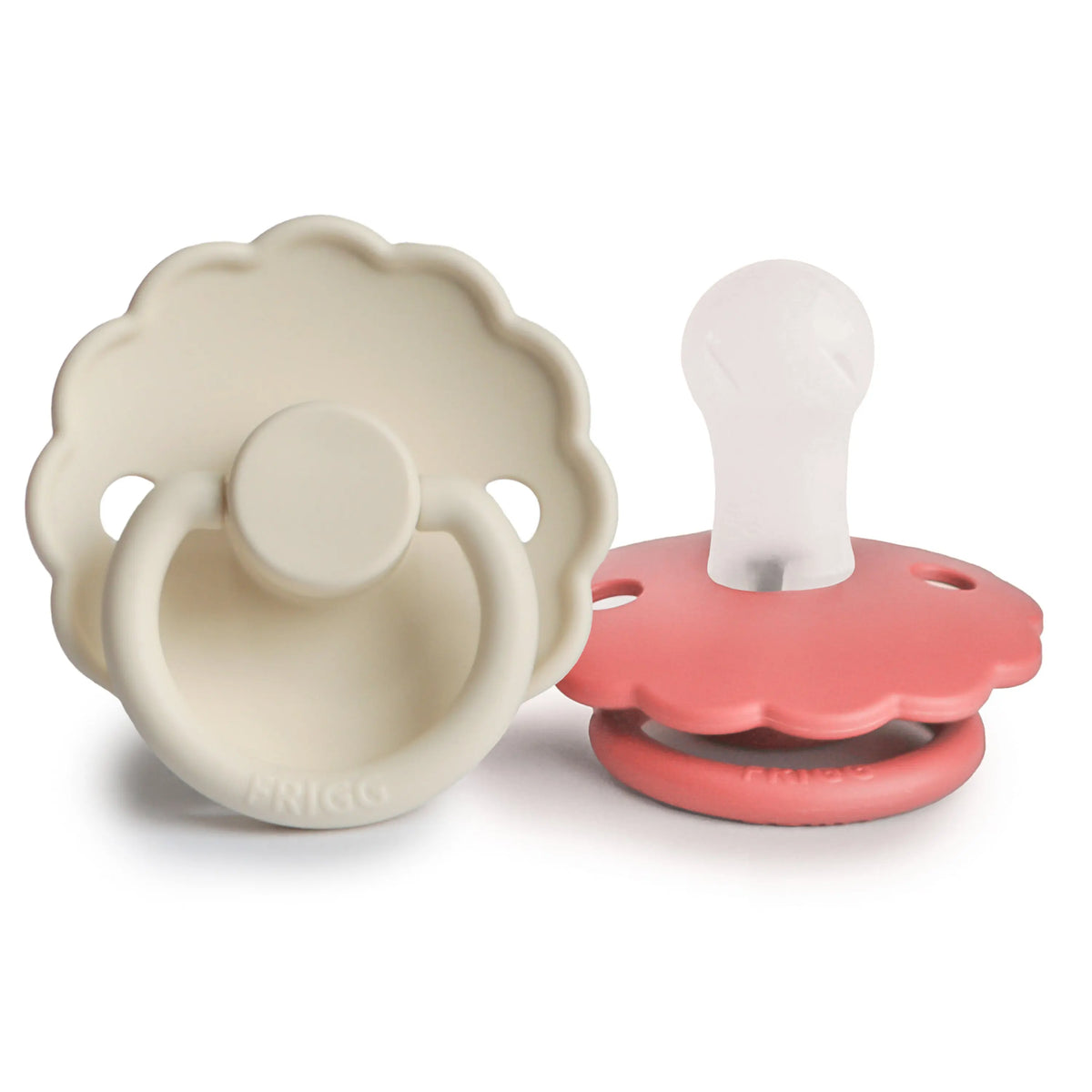 FRIGG Daisy Silicone Pacifier 2-Pack | SILICONE FRIGG PACIFIERS | The Baby Penguin