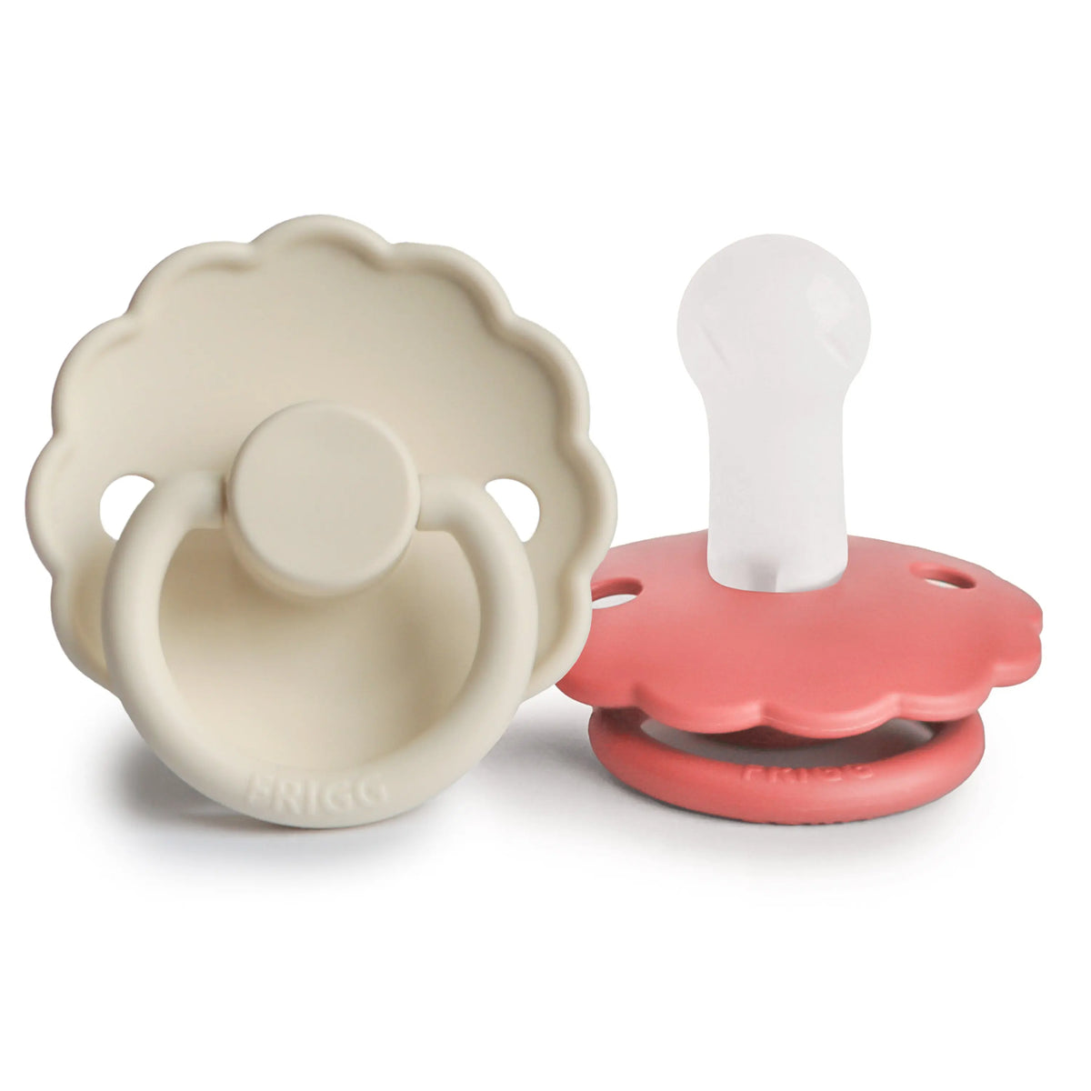 FRIGG Daisy Silicone Pacifier 2-Pack | SILICONE FRIGG PACIFIERS | The Baby Penguin