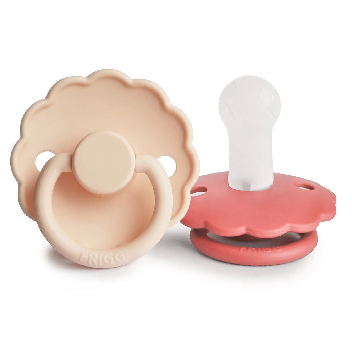 FRIGG Daisy Silicone Pacifier 2-Pack | SILICONE FRIGG PACIFIERS | The Baby Penguin