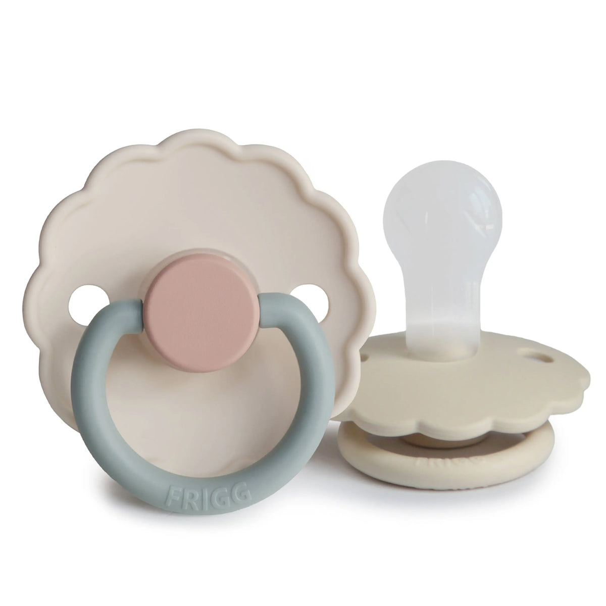 FRIGG Daisy Silicone Pacifier 2-Pack | SILICONE FRIGG PACIFIERS | The Baby Penguin