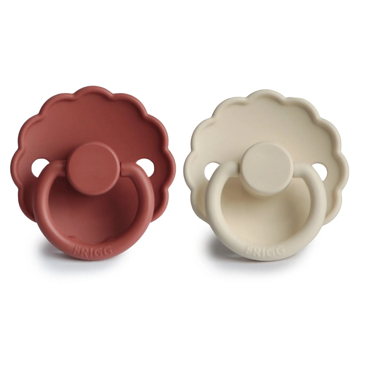 FRIGG Daisy Silicone Pacifier 2-Pack | SILICONE FRIGG PACIFIERS | The Baby Penguin