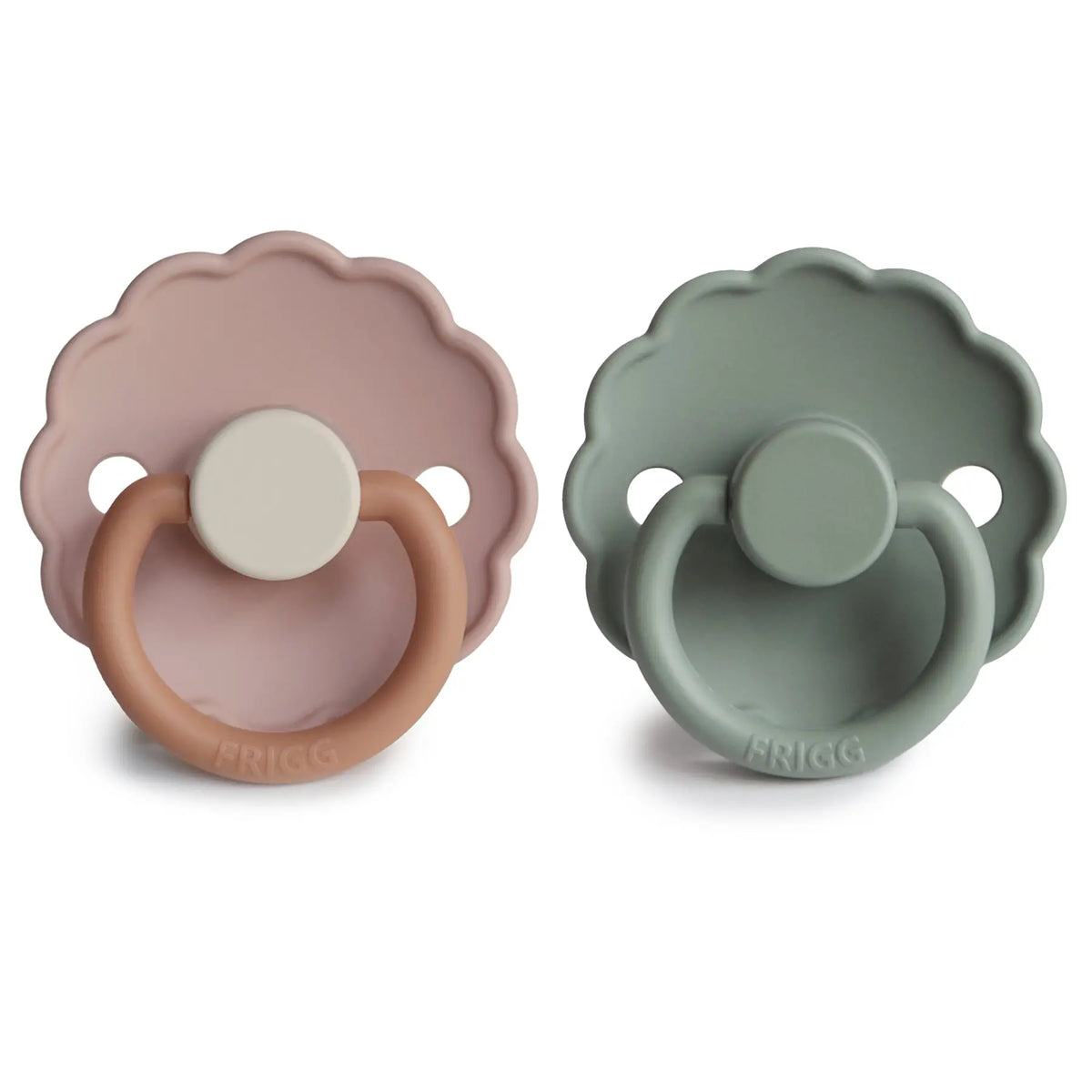 FRIGG Daisy Silicone Pacifier 2-Pack | SILICONE FRIGG PACIFIERS | The Baby Penguin
