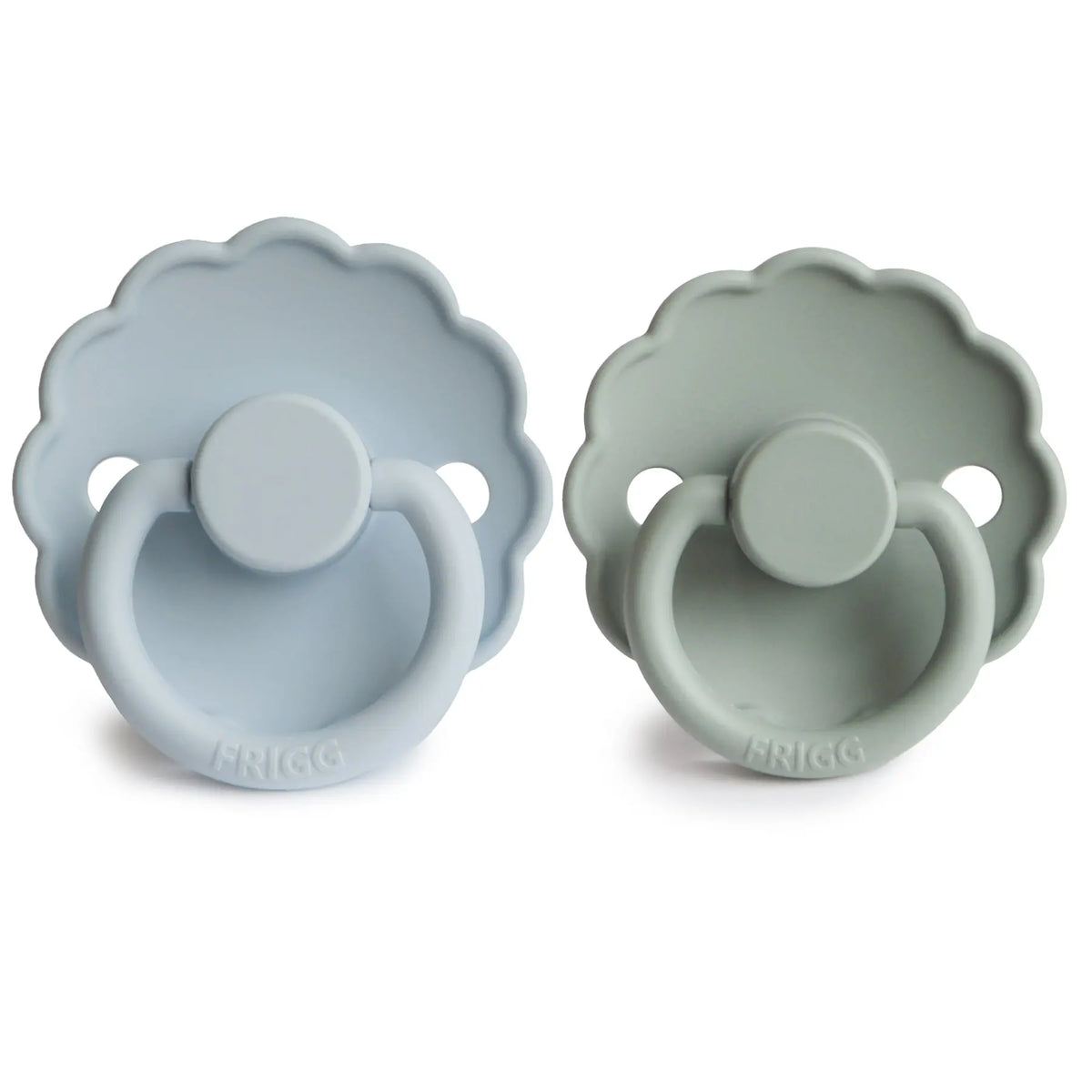 FRIGG Daisy Silicone Pacifier 2-Pack | SILICONE FRIGG PACIFIERS | The Baby Penguin