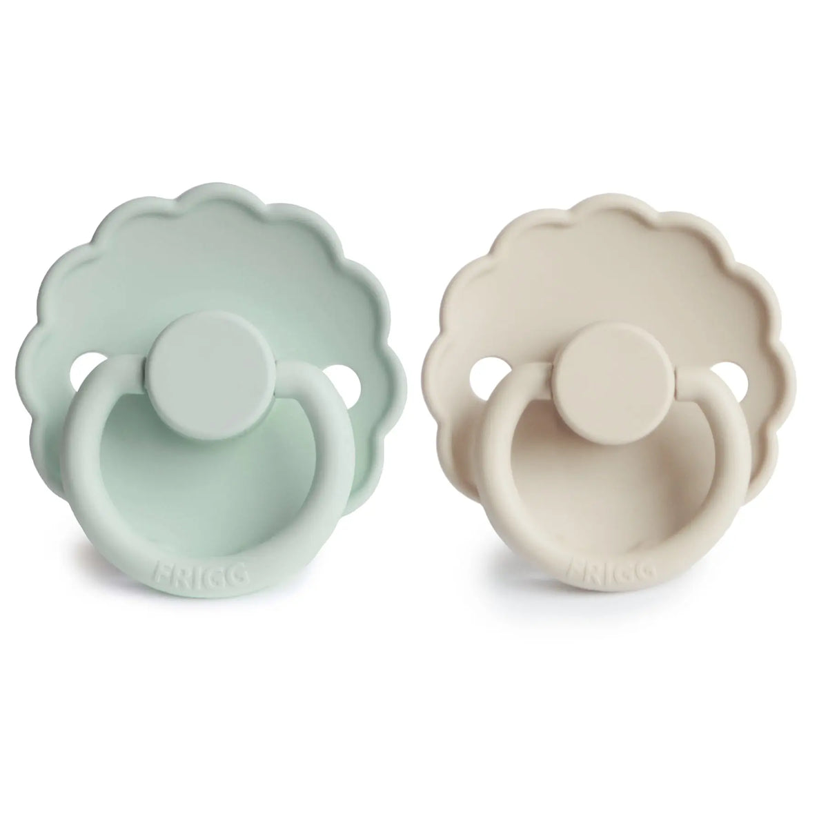FRIGG Daisy Silicone Pacifier 2-Pack | SILICONE FRIGG PACIFIERS | The Baby Penguin