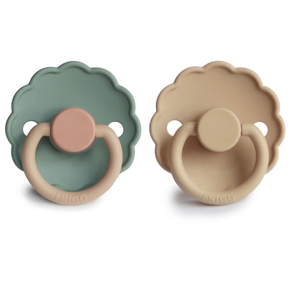 FRIGG Daisy Silicone Pacifier 2-Pack | SILICONE FRIGG PACIFIERS | The Baby Penguin