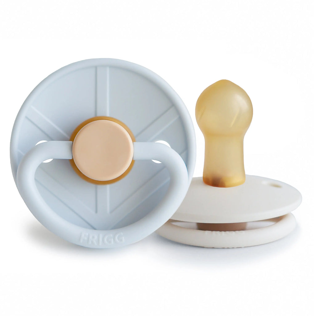 FRIGG Little Viking Natural Rubber Pacifier 2-Pack | RUBBER FRIGG PACIFIERS | The Baby Penguin