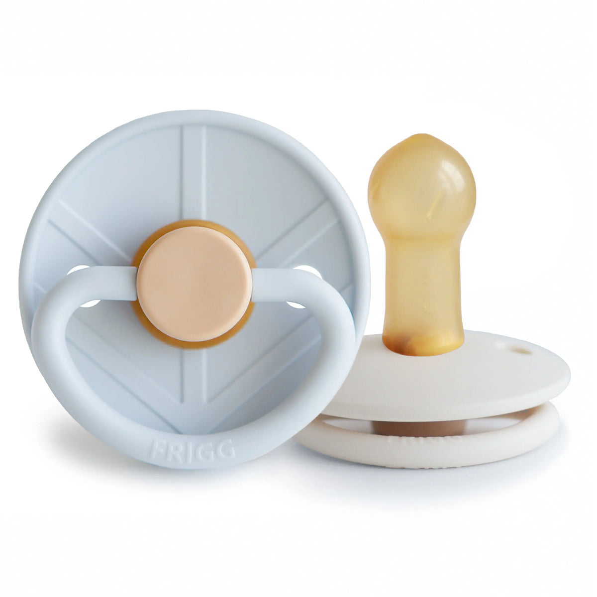 FRIGG Little Viking Natural Rubber Pacifier 2-Pack | RUBBER FRIGG PACIFIERS | The Baby Penguin