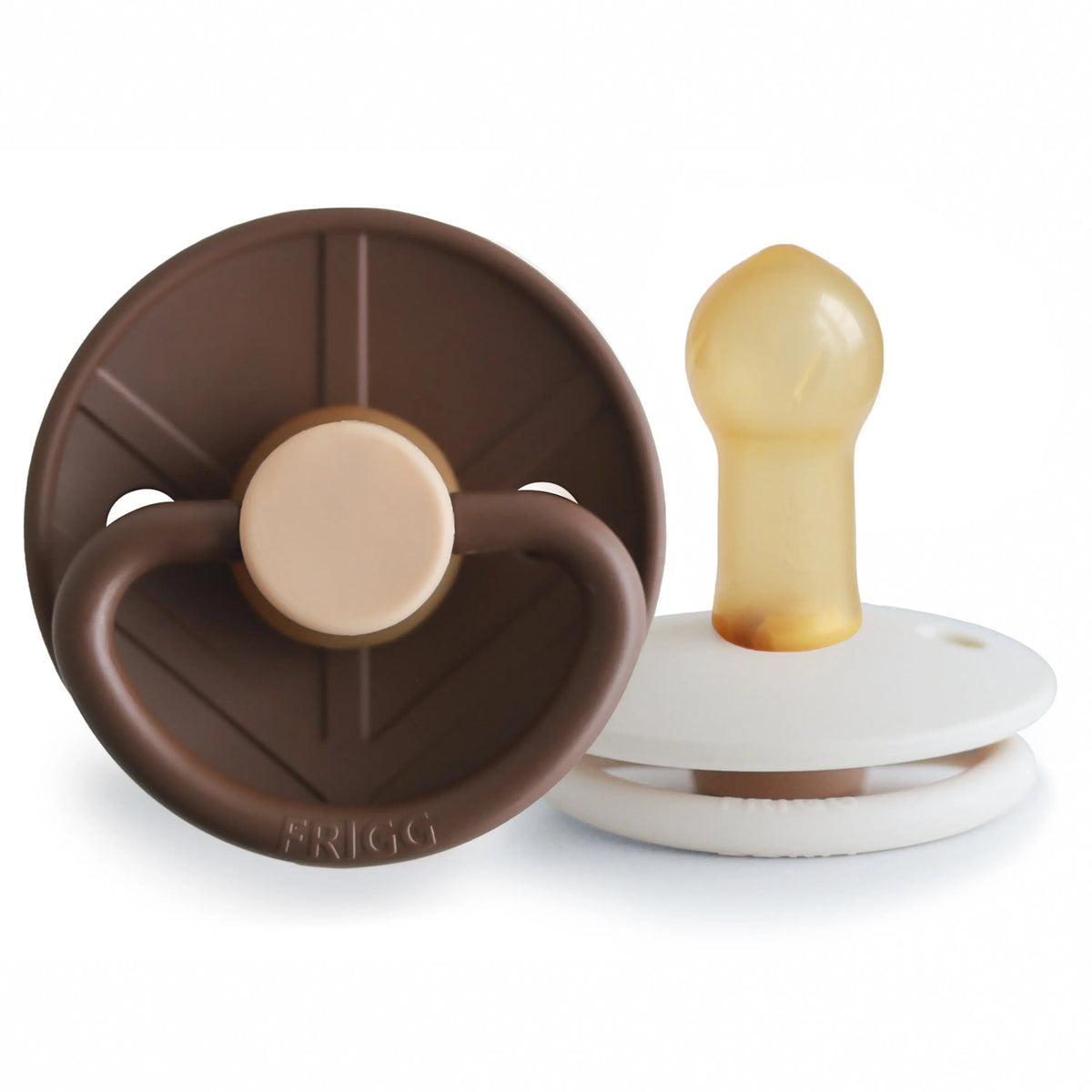FRIGG Little Viking Natural Rubber Pacifier 2-Pack | RUBBER FRIGG PACIFIERS | The Baby Penguin