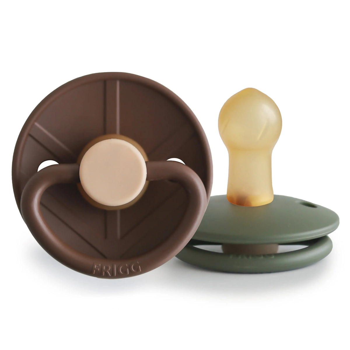 FRIGG Little Viking Natural Rubber Pacifier 2-Pack | RUBBER FRIGG PACIFIERS | The Baby Penguin