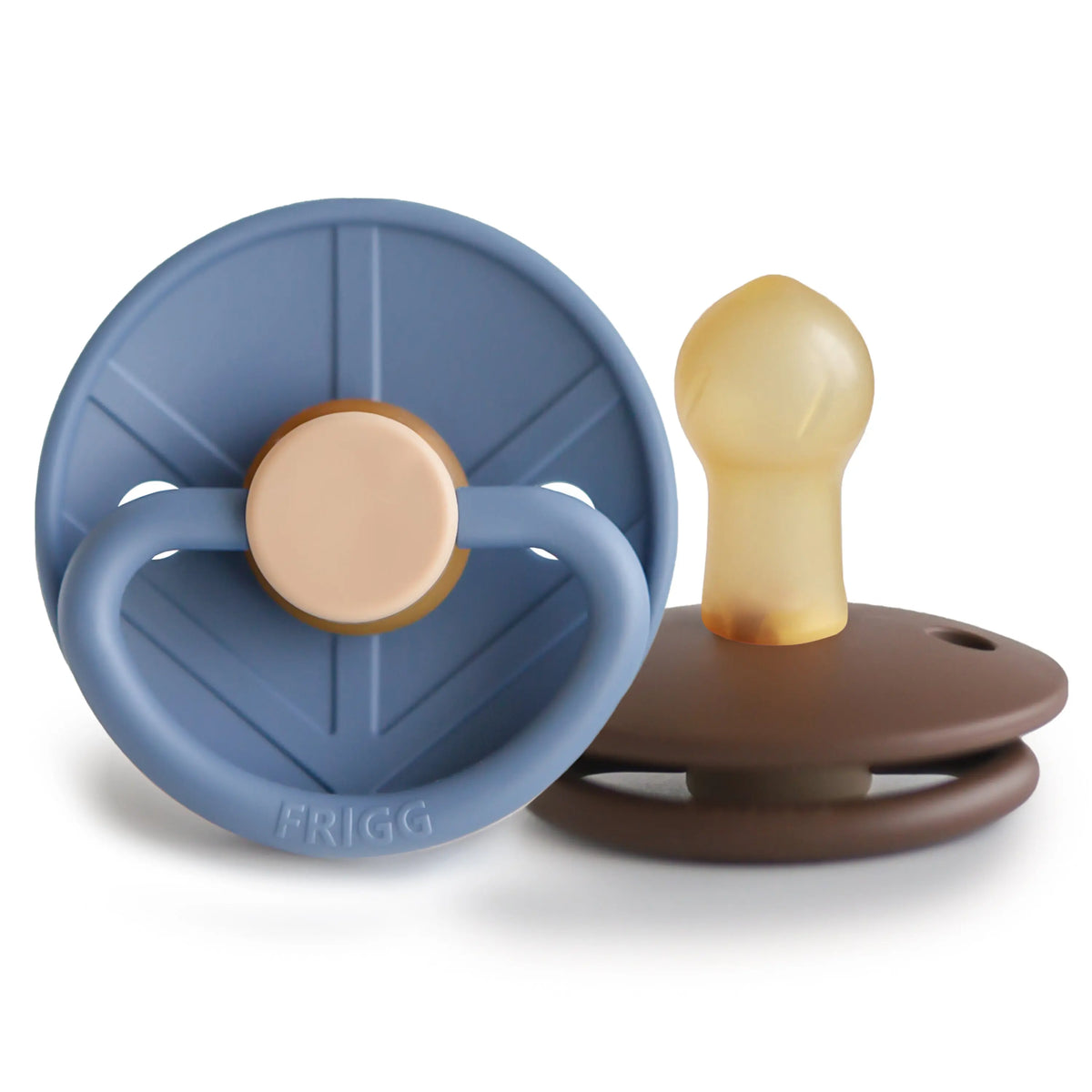 FRIGG Little Viking Natural Rubber Pacifier 2-Pack | RUBBER FRIGG PACIFIERS | The Baby Penguin