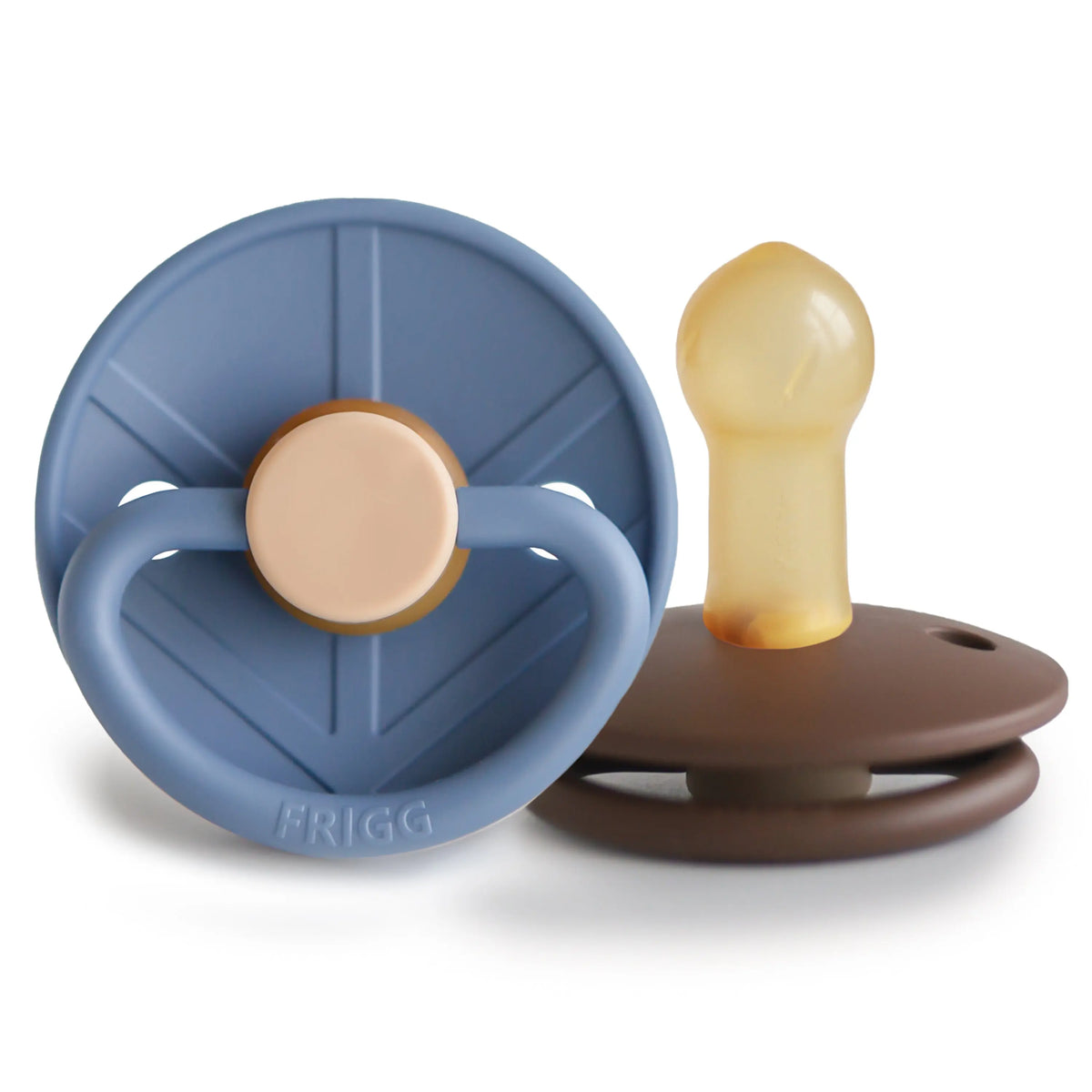 FRIGG Little Viking Natural Rubber Pacifier 2-Pack | RUBBER FRIGG PACIFIERS | The Baby Penguin