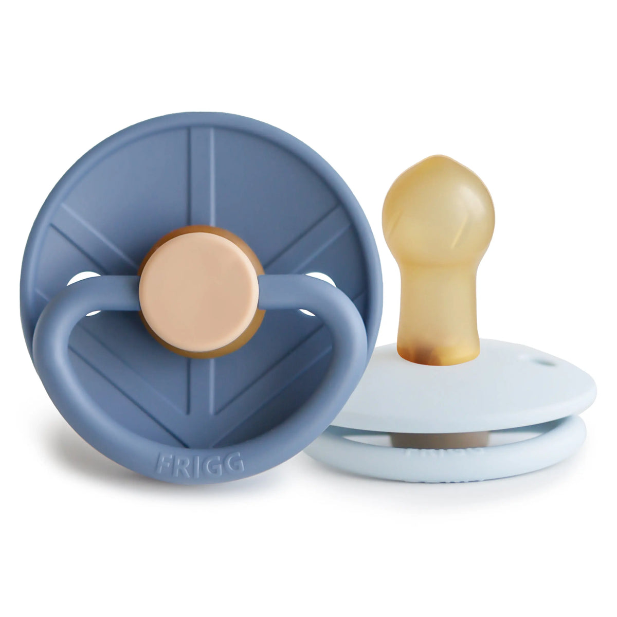FRIGG Little Viking Natural Rubber Pacifier 2-Pack | RUBBER FRIGG PACIFIERS | The Baby Penguin