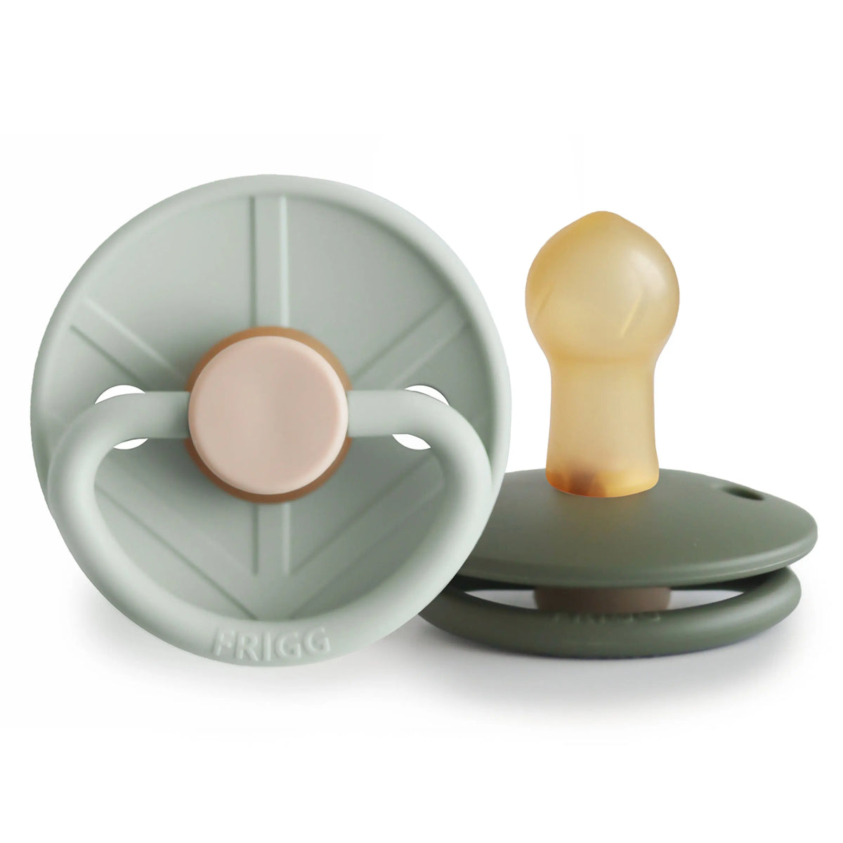FRIGG Little Viking Natural Rubber Pacifier 2-Pack | RUBBER FRIGG PACIFIERS | The Baby Penguin