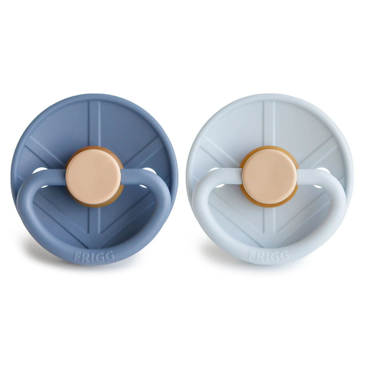 FRIGG Little Viking Natural Rubber Pacifier 2-Pack | RUBBER FRIGG PACIFIERS | The Baby Penguin