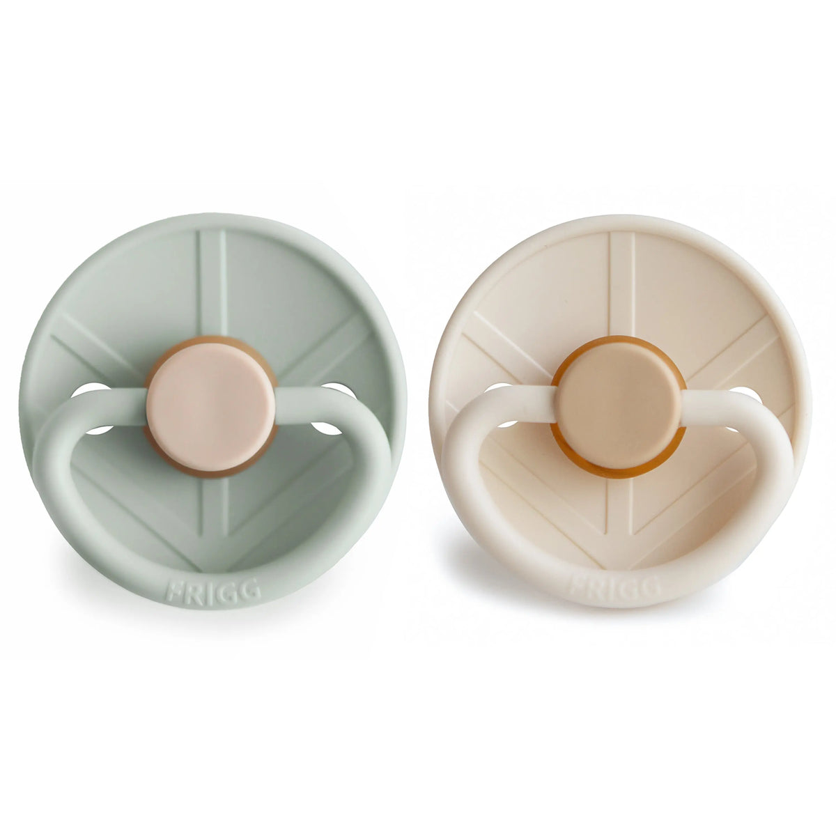 FRIGG Little Viking Natural Rubber Pacifier 2-Pack | RUBBER FRIGG PACIFIERS | The Baby Penguin