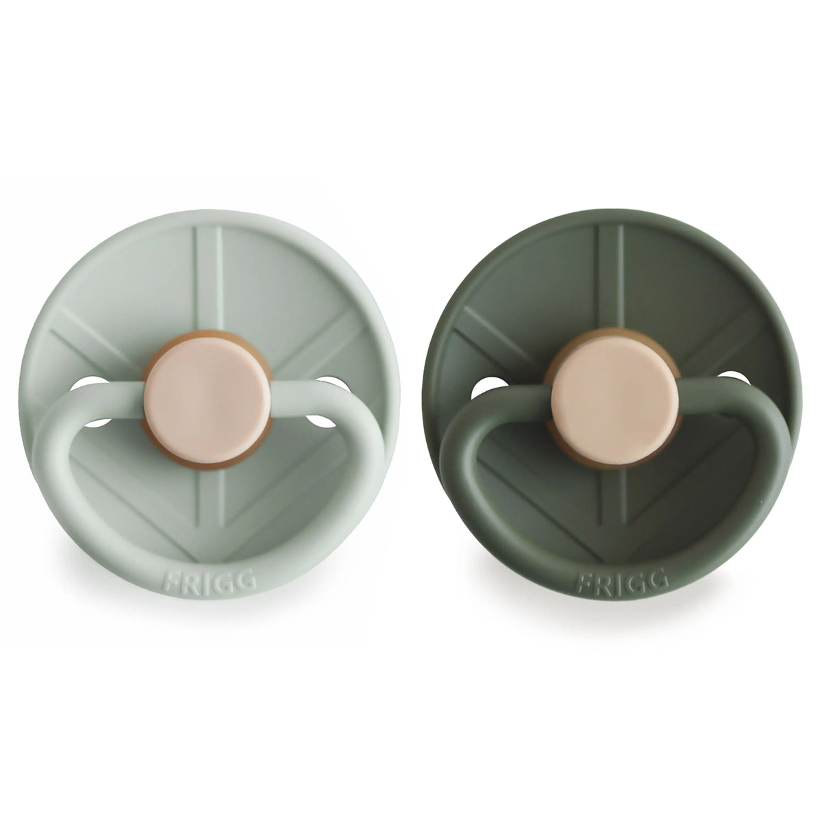 FRIGG Little Viking Natural Rubber Pacifier 2-Pack | RUBBER FRIGG PACIFIERS | The Baby Penguin
