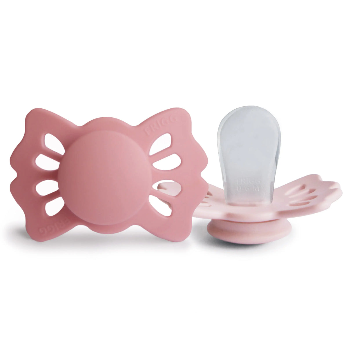 FRIGG Lucky Symmetrical Silicone Pacifier 2-Pack (0-6 Months) | SILICONE FRIGG PACIFIERS | The Baby Penguin