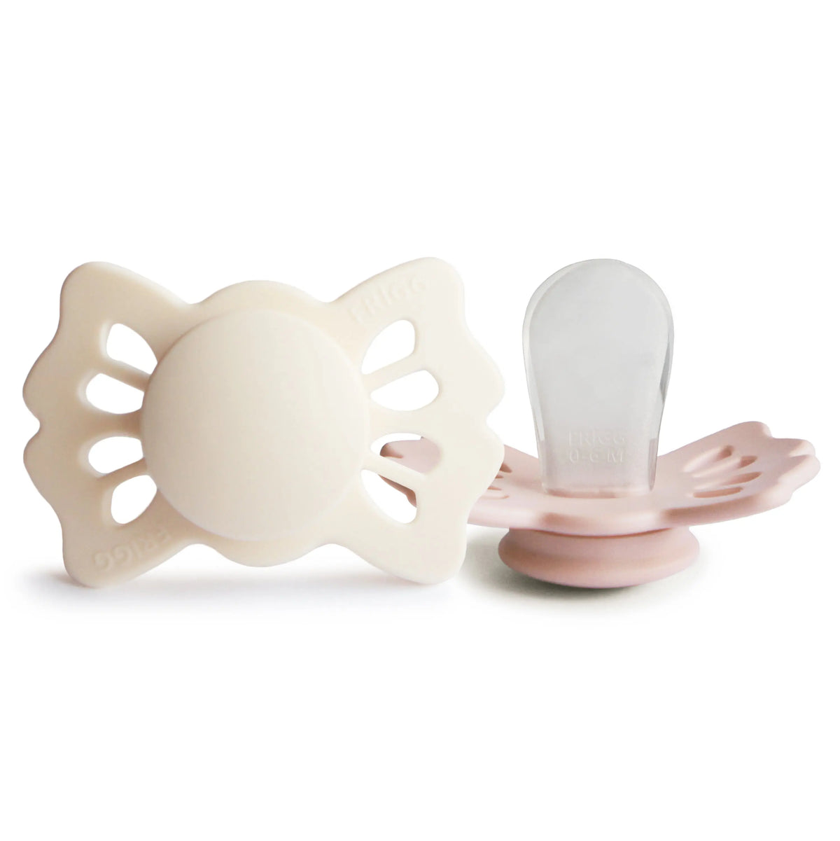 FRIGG Lucky Symmetrical Silicone Pacifier 2-Pack (0-6 Months) | SILICONE FRIGG PACIFIERS | The Baby Penguin