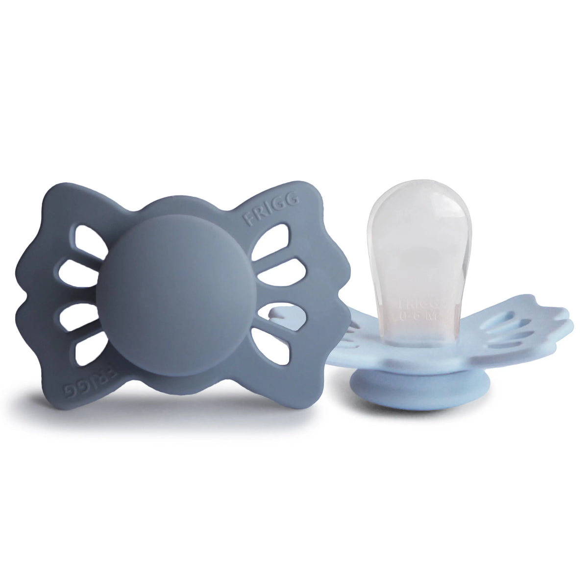 FRIGG Lucky Symmetrical Silicone Pacifier 2-Pack (0-6 Months) | SILICONE FRIGG PACIFIERS | The Baby Penguin