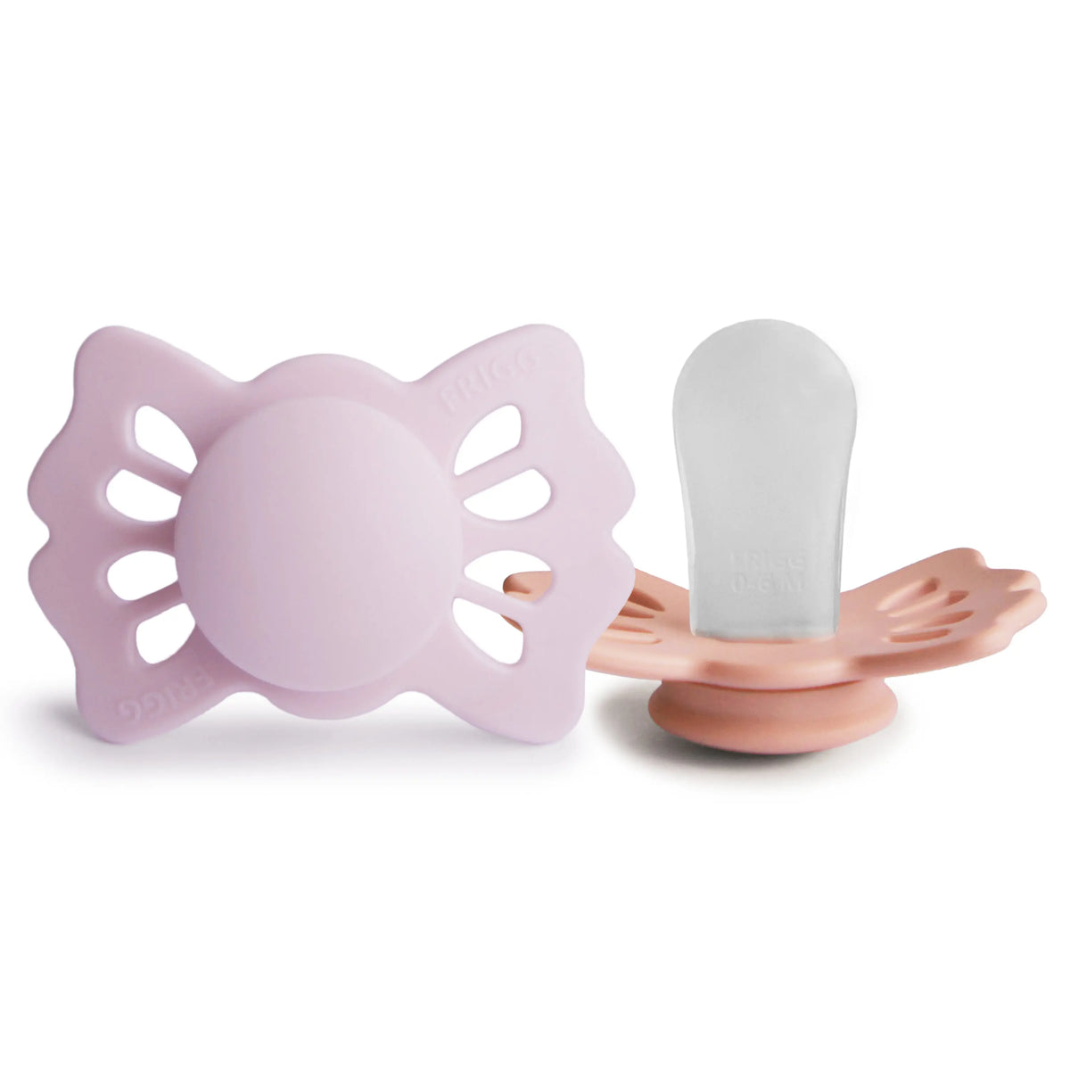 FRIGG Lucky Symmetrical Silicone Pacifier 2-Pack (0-6 Months) | SILICONE FRIGG PACIFIERS | The Baby Penguin