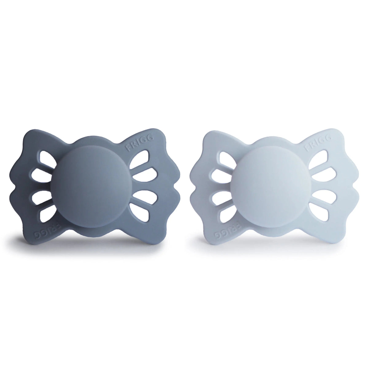 FRIGG Lucky Symmetrical Silicone Pacifier 2-Pack (0-6 Months) | SILICONE FRIGG PACIFIERS | The Baby Penguin