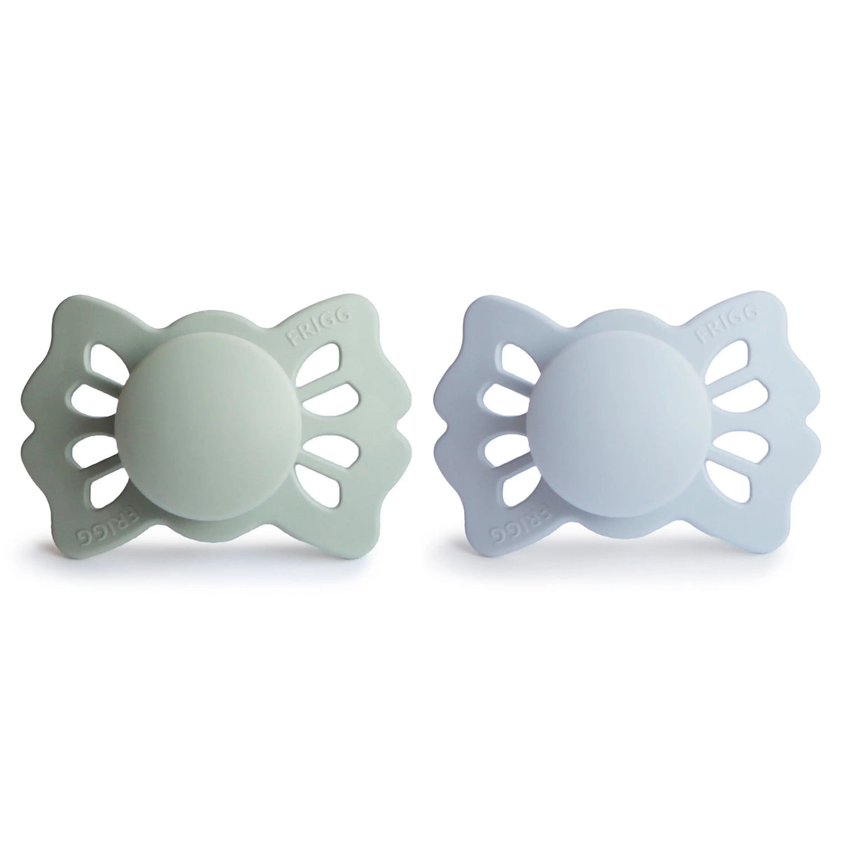 FRIGG Lucky Symmetrical Silicone Pacifier 2-Pack (0-6 Months) | SILICONE FRIGG PACIFIERS | The Baby Penguin