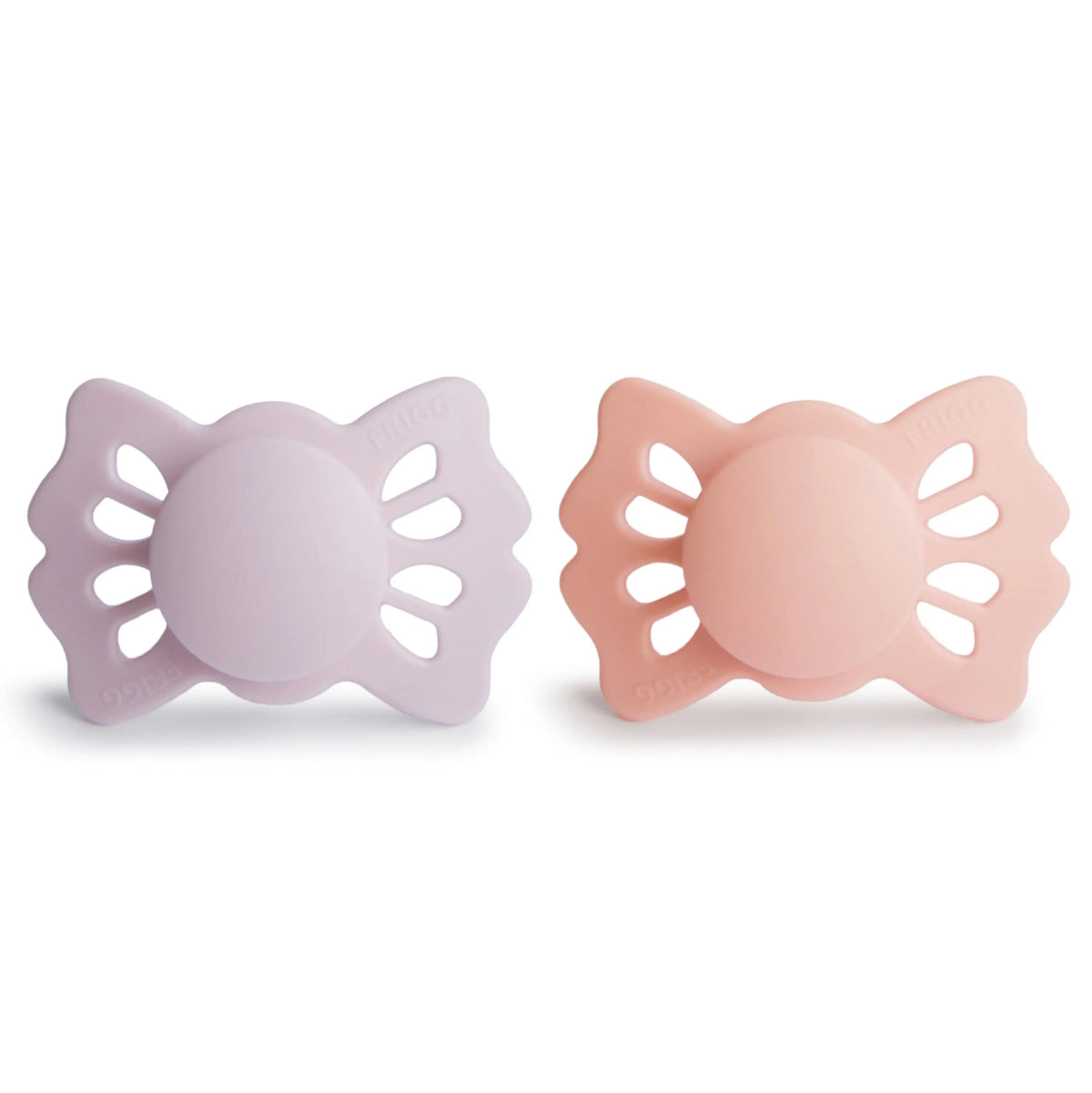 FRIGG Lucky Symmetrical Silicone Pacifier 2-Pack (0-6 Months) | SILICONE FRIGG PACIFIERS | The Baby Penguin