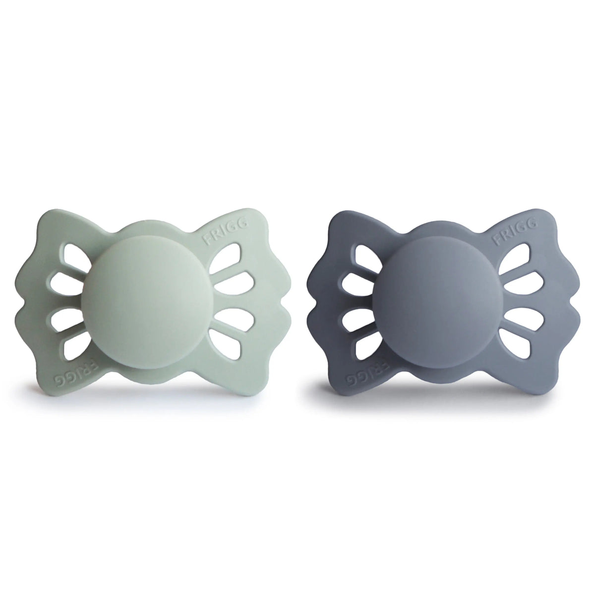 FRIGG Lucky Symmetrical Silicone Pacifier 2-Pack (0-6 Months) | SILICONE FRIGG PACIFIERS | The Baby Penguin