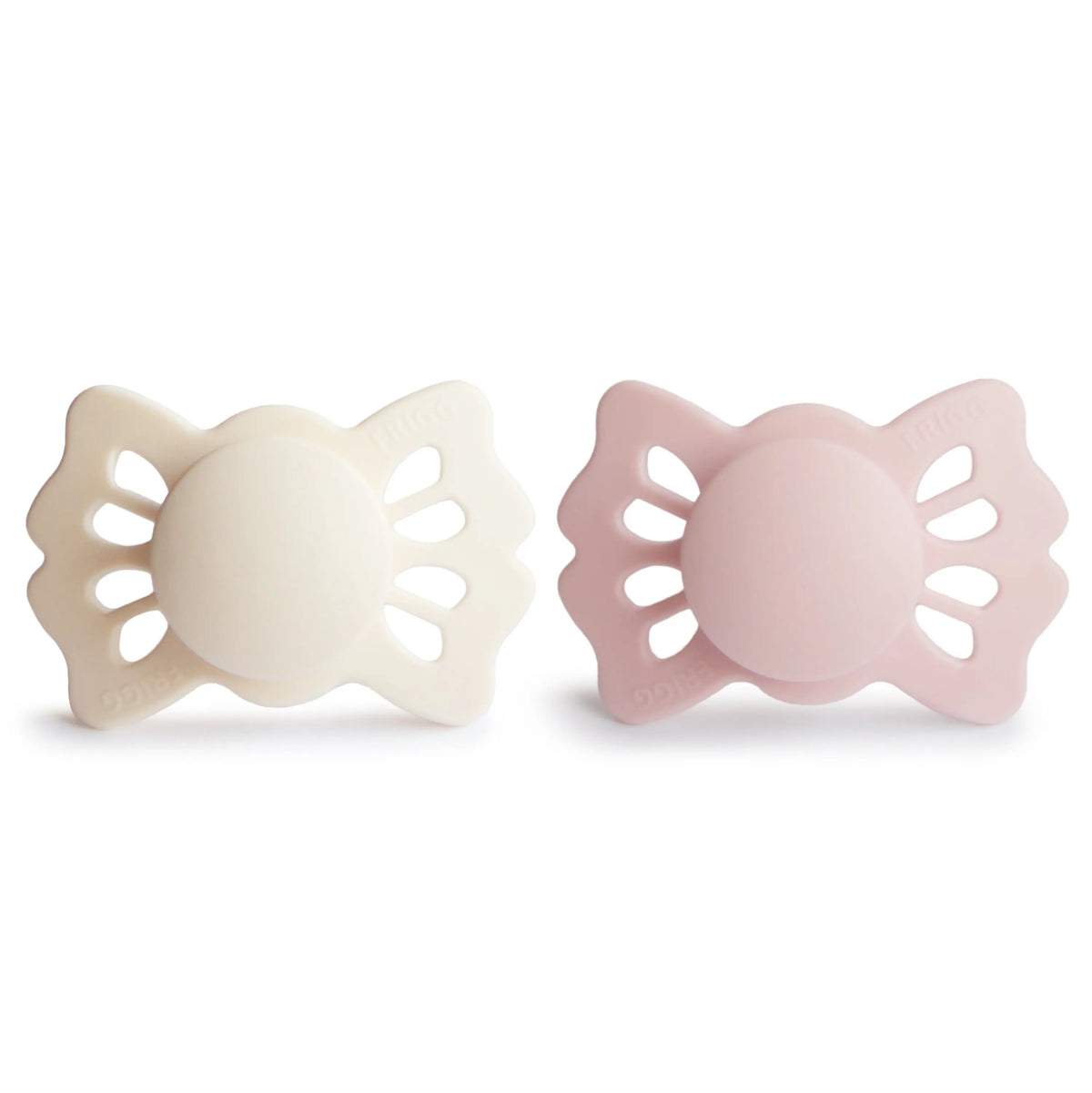 FRIGG Lucky Symmetrical Silicone Pacifier 2-Pack (0-6 Months) | SILICONE FRIGG PACIFIERS | The Baby Penguin