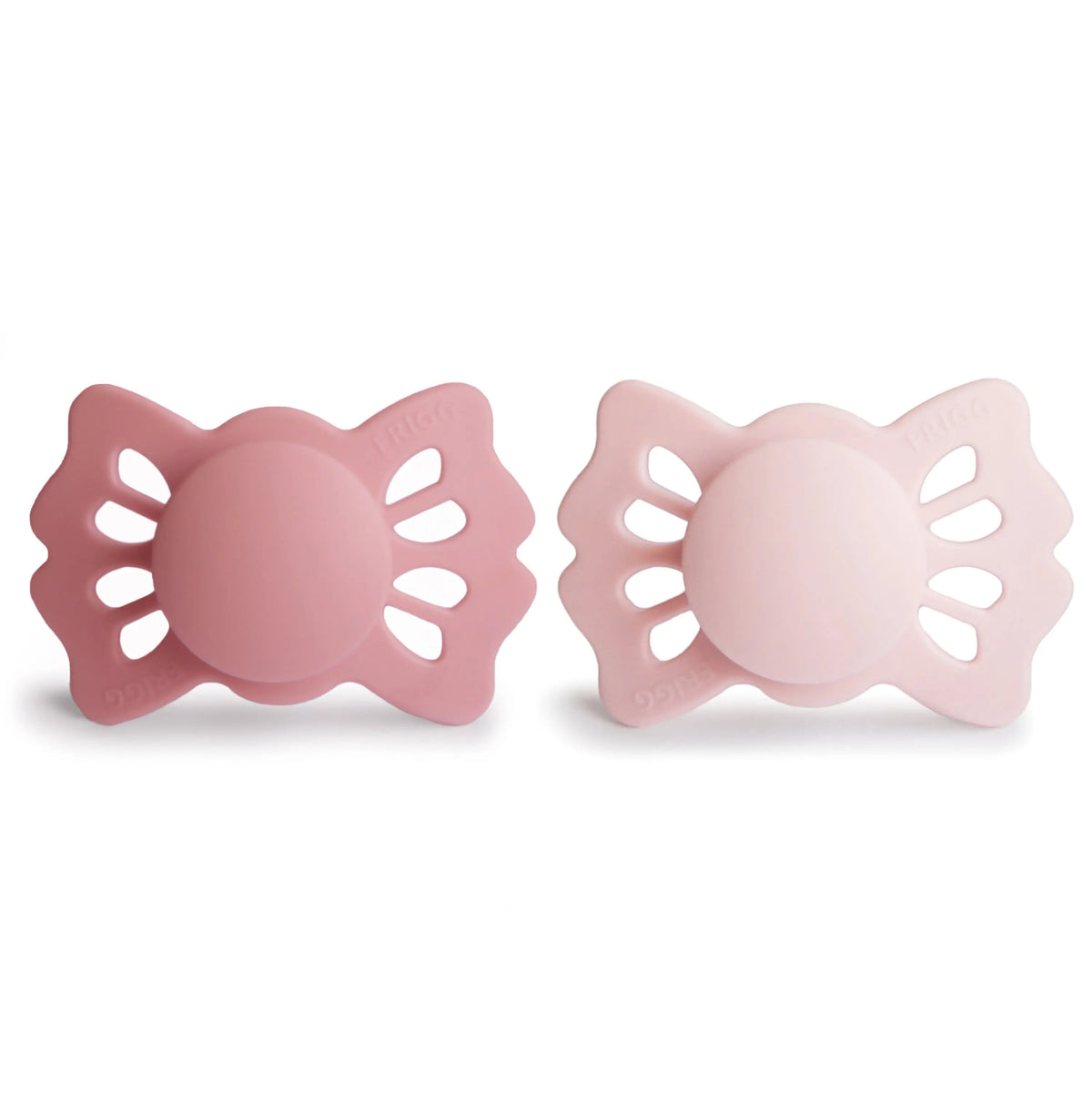 FRIGG Lucky Symmetrical Silicone Pacifier 2-Pack (0-6 Months) | SILICONE FRIGG PACIFIERS | The Baby Penguin