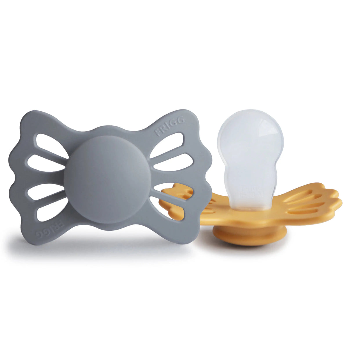 FRIGG Lucky Symmetrical Silicone Pacifier 2-Pack (6-18 Months) | SILICONE FRIGG PACIFIERS | The Baby Penguin