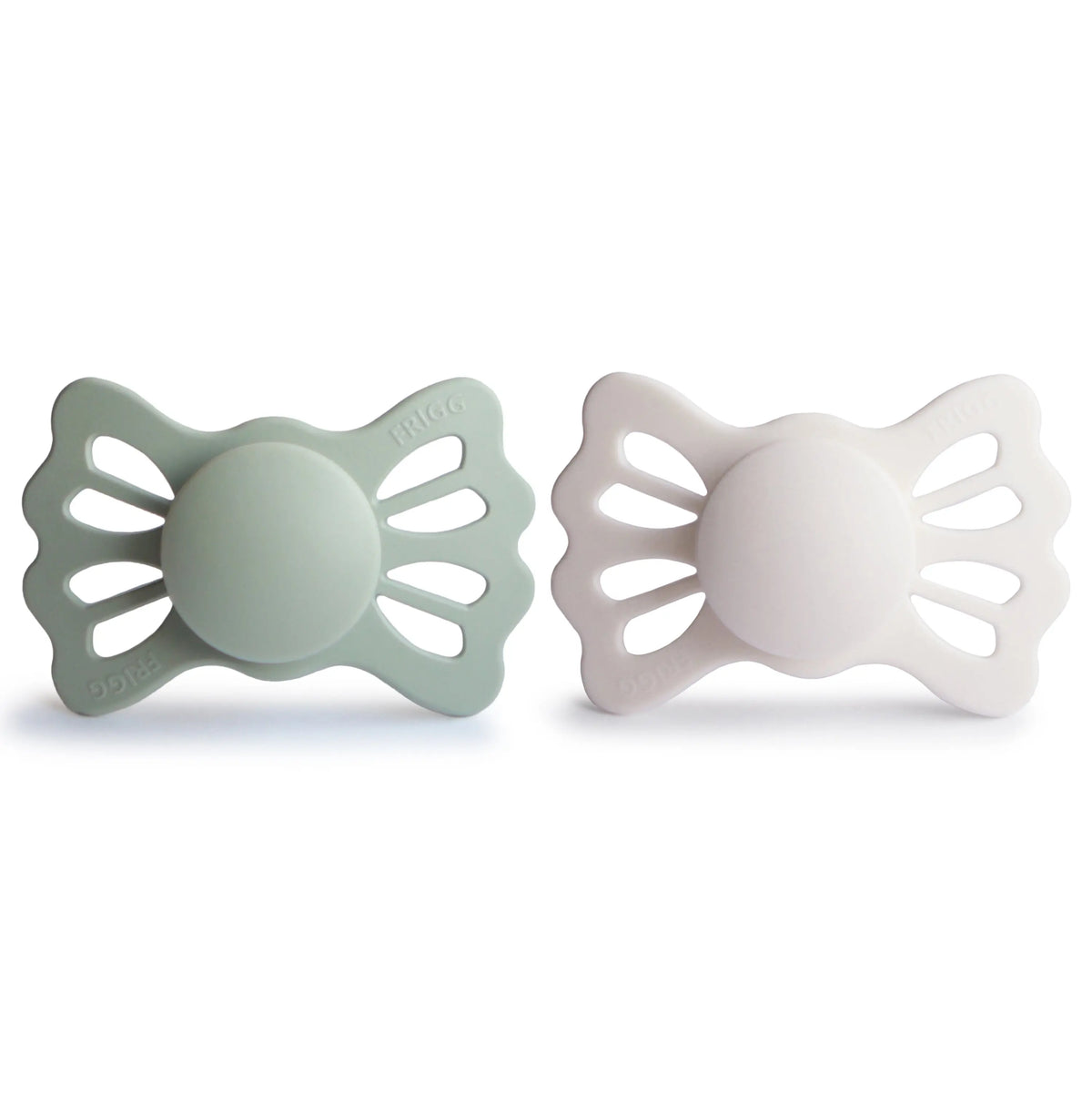 FRIGG Lucky Symmetrical Silicone Pacifier 2-Pack (6-18 Months) | SILICONE FRIGG PACIFIERS | The Baby Penguin
