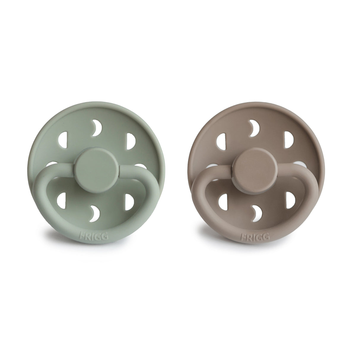 FRIGG Moon Silicone Pacifier 2-Pack - The Baby Penguin