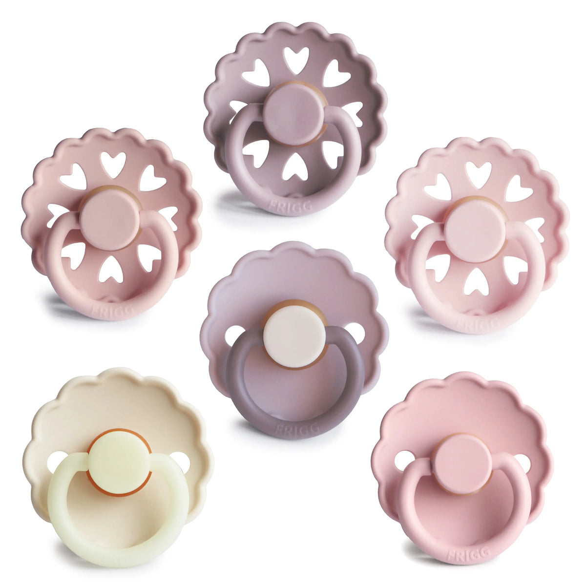FRIGG Natural Rubber 6-Pack | RUBBER FRIGG PACIFIERS | The Baby Penguin