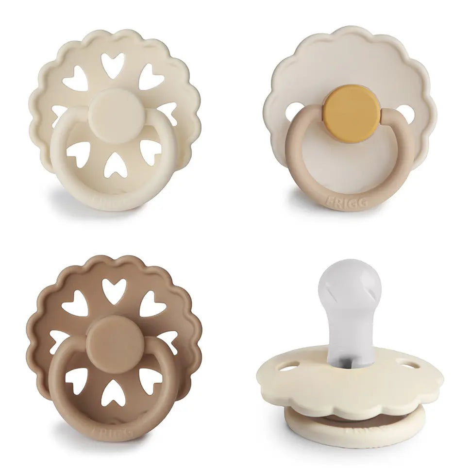 FRIGG Silicone Pacifier 4-Pack | SILICONE FRIGG PACIFIERS | The Baby Penguin