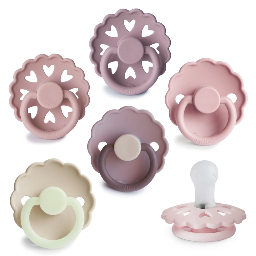 FRIGG Silicone Pacifier 6-Pack | SILICONE FRIGG PACIFIERS | The Baby Penguin