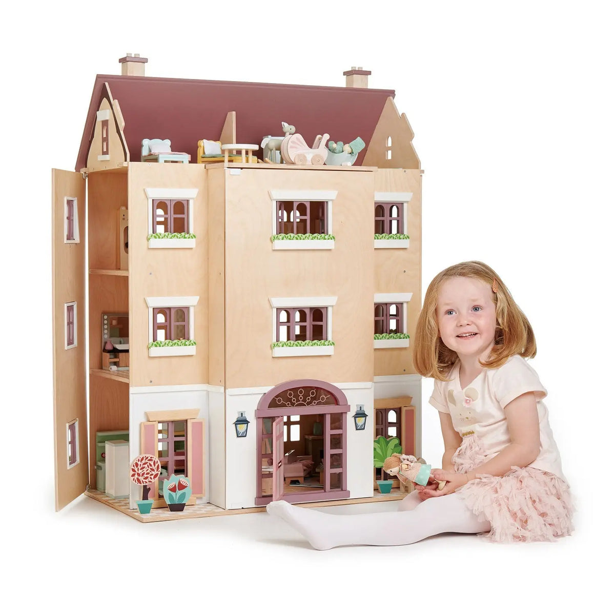 Tender Leaf Fantail Hall Wooden Dollhouse