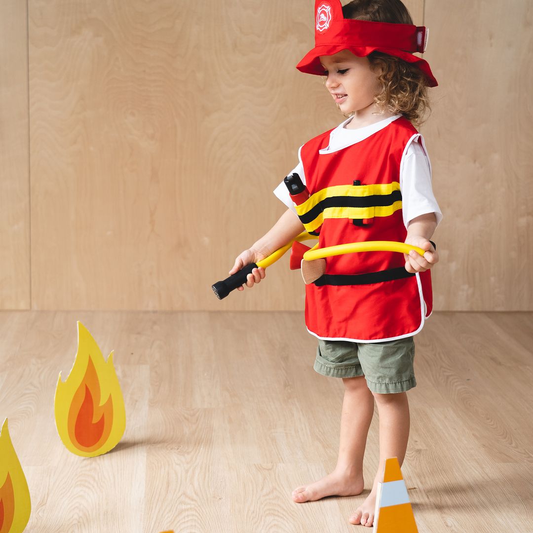 PlanToys Firefighter Dress-Up and Pretend Play Set