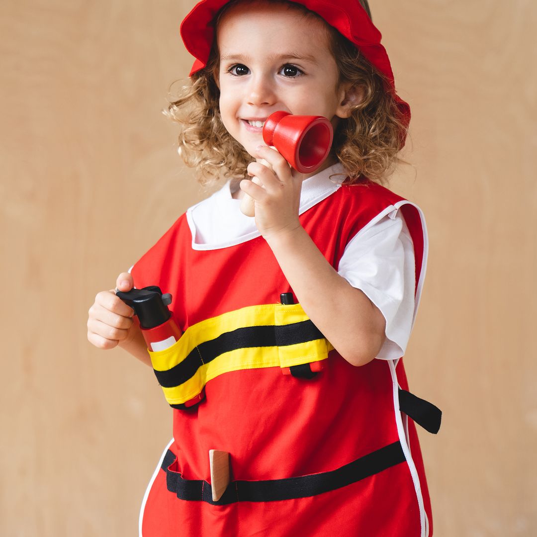 PlanToys Firefighter Dress-Up and Pretend Play Set